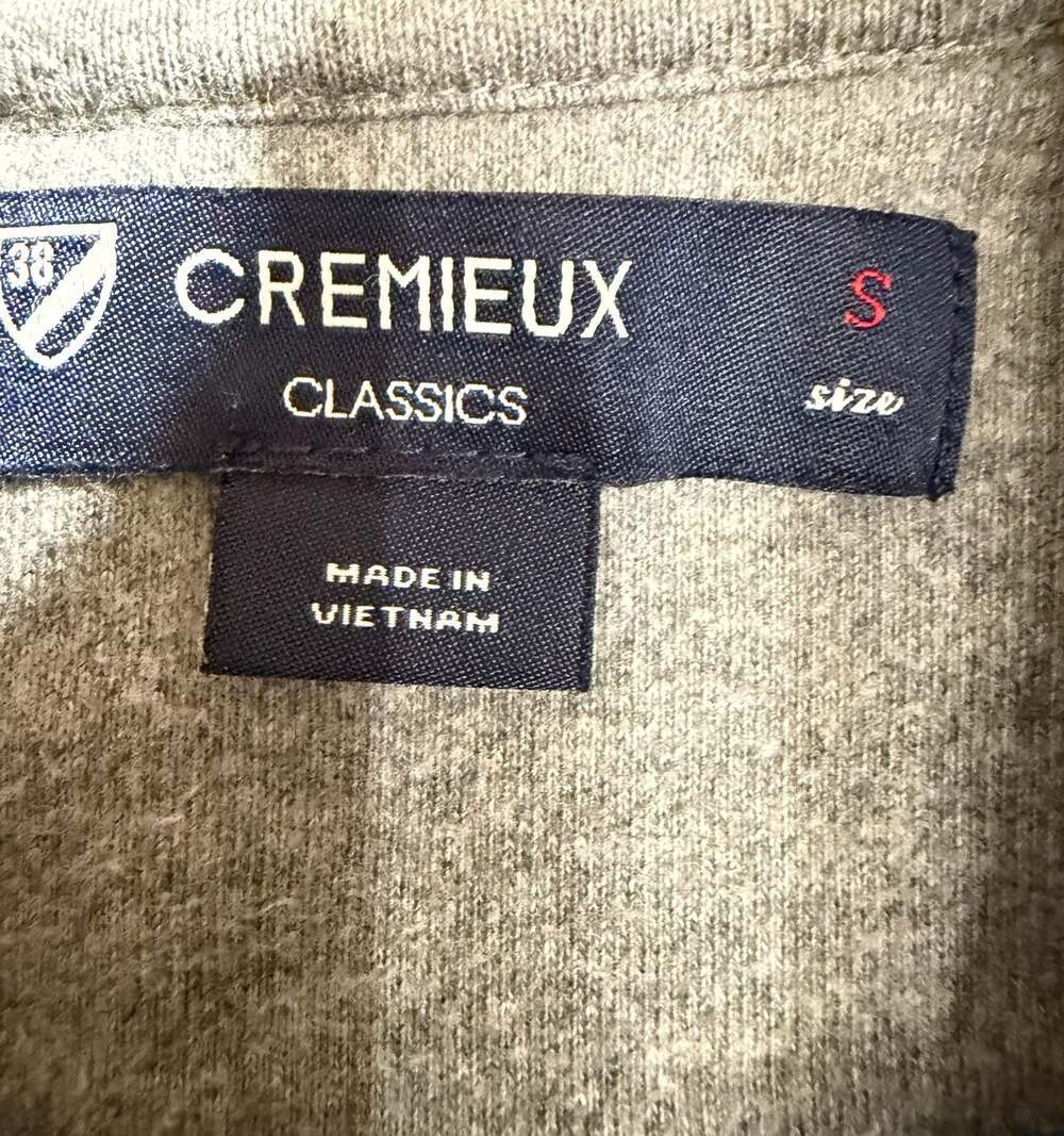 Cremieux Classics Men’s Quarter Zip Fleece Pullover Blue Size Small - Picture 4 of 6
